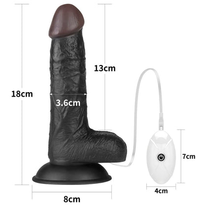 LOVETOY - VIBRATING EASY STRAPON SET 7.0'' BLACK