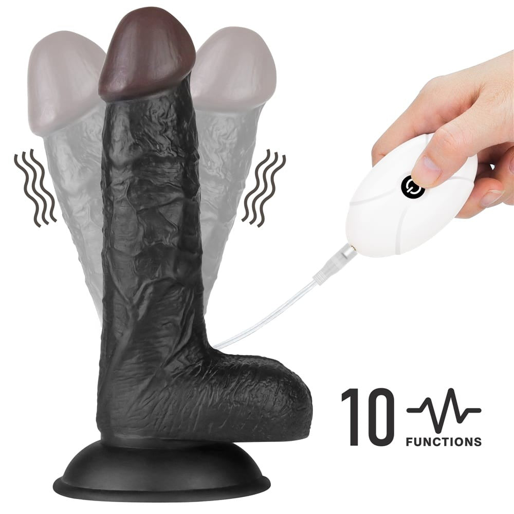 LOVETOY - VIBRATING EASY STRAPON SET 7.0'' BLACK