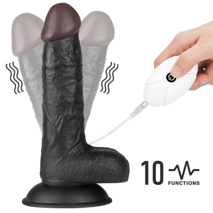 LOVETOY - VIBRATING EASY STRAPON SET 7.0'' BLACK