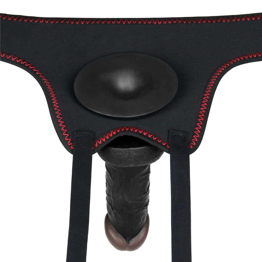 LOVETOY - VIBRATING EASY STRAPON SET 7.0'' BLACK