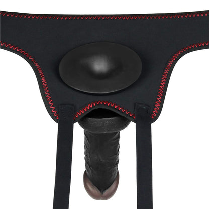 LOVETOY - VIBRATING EASY STRAPON SET 7.0'' BLACK