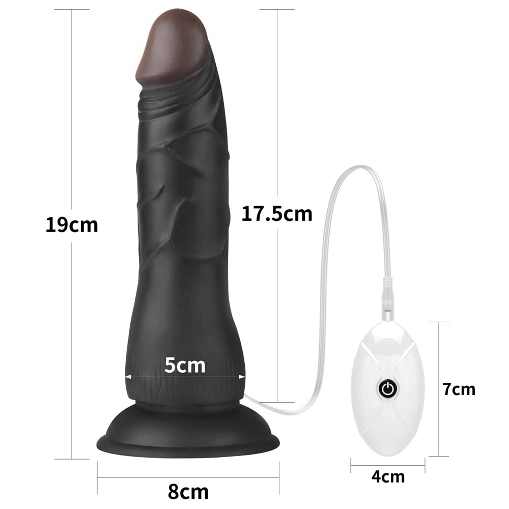 LOVETOY - VIBRATING EASY STRAPON SET 7.5'' BLACK
