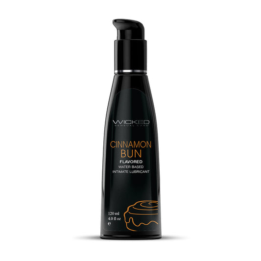 WICKED - AQUA CINNAMON BUN WATER-BASED LUBRICANT 4 OZ.