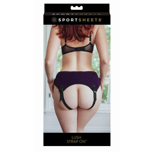 SPORTSHEETS - LUSH ADJUSTABLE STRAP-ON HARNESS PURPLE
