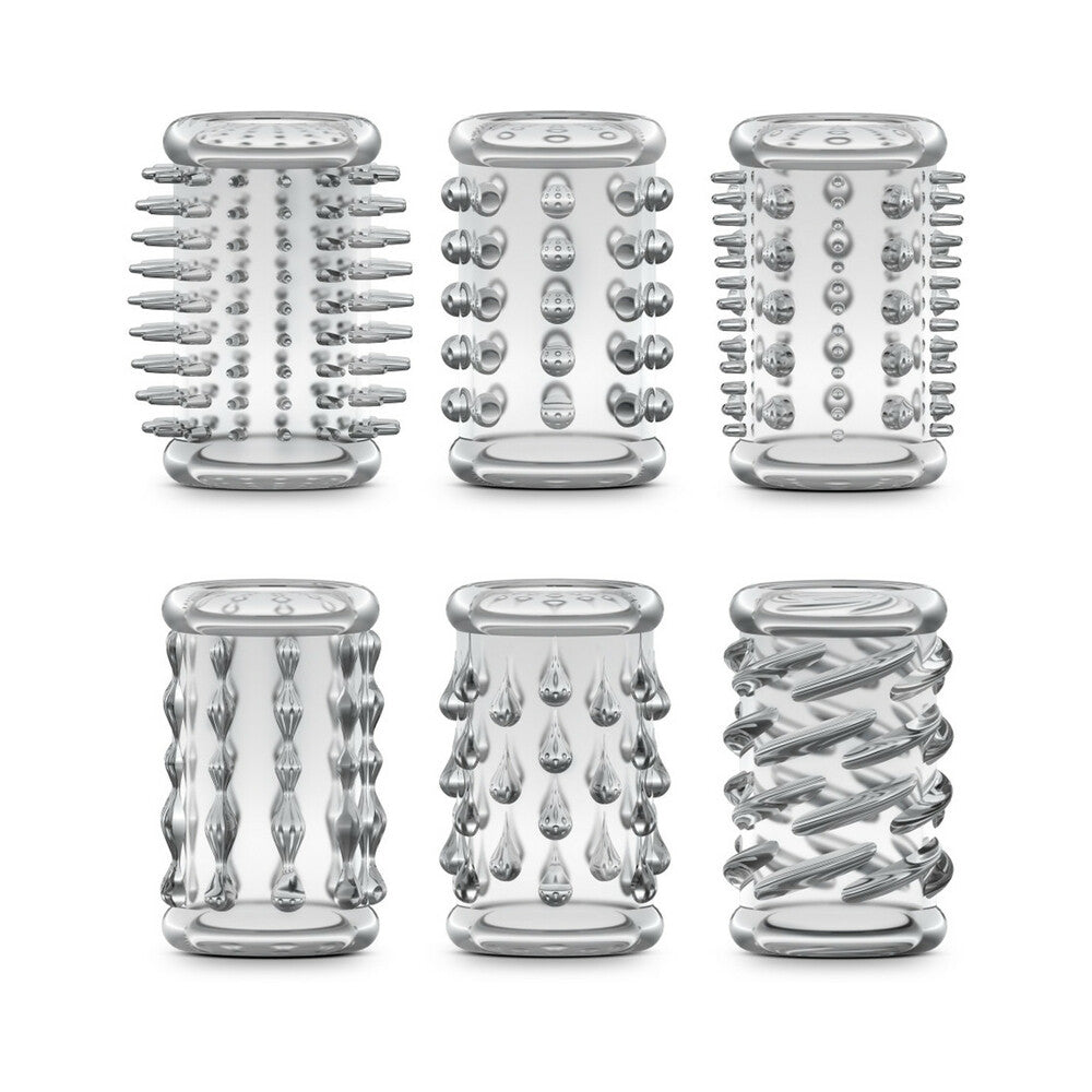 BLUSH - STAY HARD 6-PIECE COCK SLEEVE KIT CLEAR