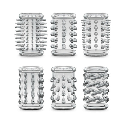 BLUSH - STAY HARD 6-PIECE COCK SLEEVE KIT CLEAR