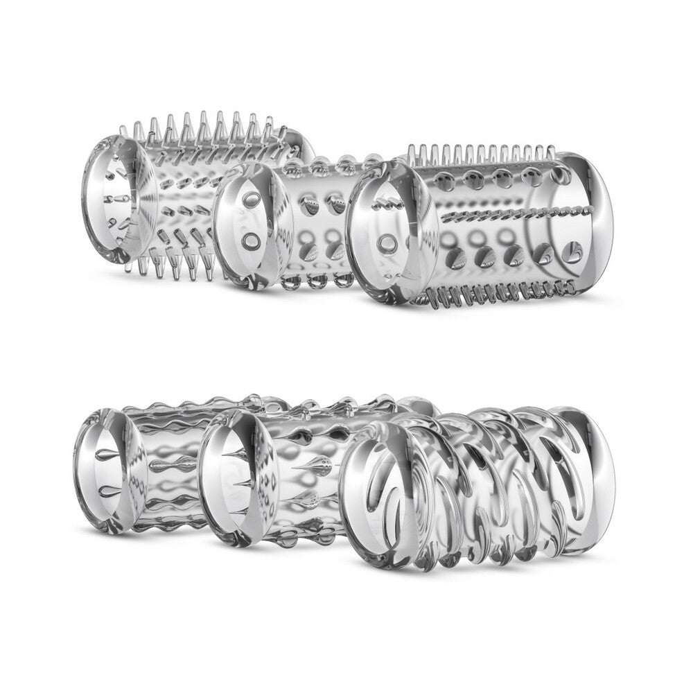BLUSH - STAY HARD 6-PIECE COCK SLEEVE KIT CLEAR