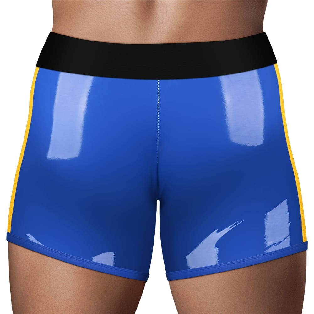 LOVETOY - CHIC STRAP-ON SHORTS M/L (36 - 39 INCH WAIST) BLUE