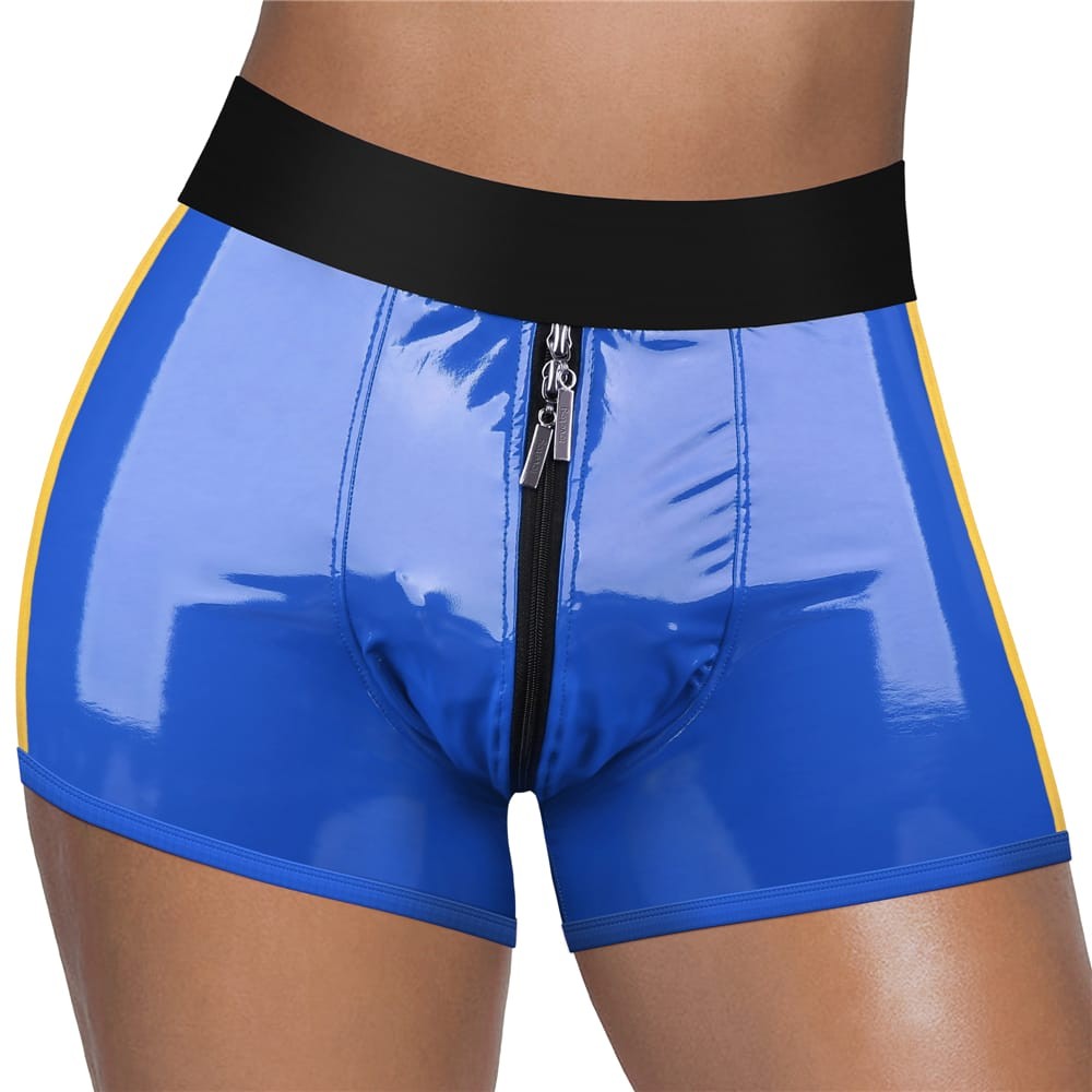LOVETOY - CHIC STRAP-ON SHORTS L/XL (40 - 43 INCH WAIST) BLUE
