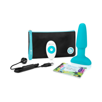 B-VIBE - TAPÓN CON CONTROL REMOTO GIRATORIO Y VIBRATORIO PARA JUEGO ANAL