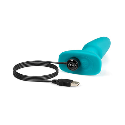B-VIBE - TAPÓN CON CONTROL REMOTO GIRATORIO Y VIBRATORIO PARA JUEGO ANAL
