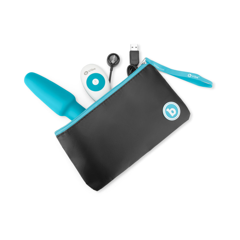 B-VIBE - TAPÓN CON CONTROL REMOTO GIRATORIO Y VIBRATORIO PARA JUEGO ANAL