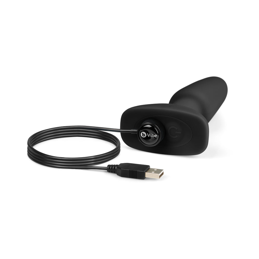 B-VIBE - TAPÓN CON CONTROL REMOTO GIRATORIO Y VIBRATORIO PARA JUEGO ANAL