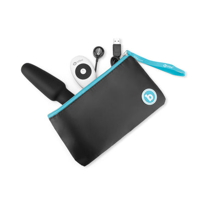 B-VIBE - TAPÓN CON CONTROL REMOTO GIRATORIO Y VIBRATORIO PARA JUEGO ANAL