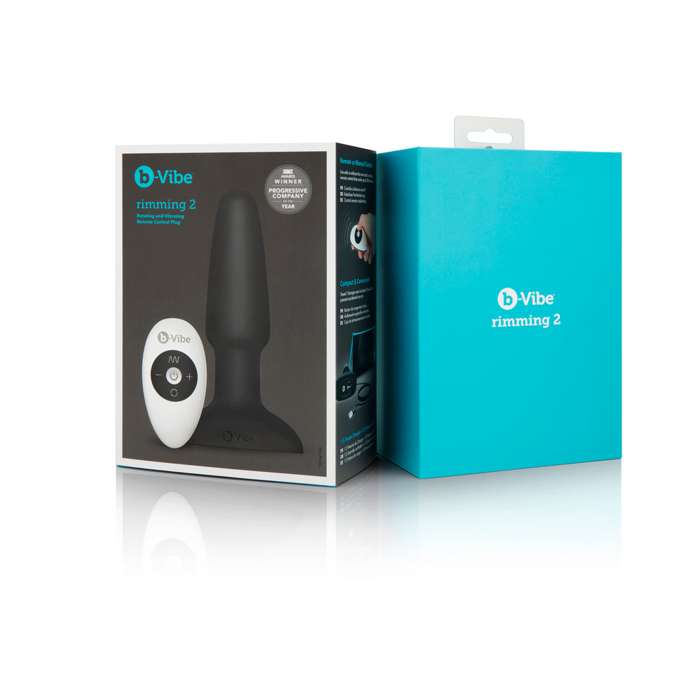B-VIBE - TAPÓN CON CONTROL REMOTO GIRATORIO Y VIBRATORIO PARA JUEGO ANAL