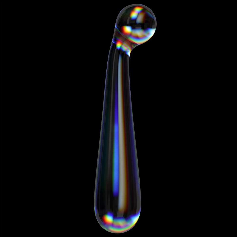 LOVETOY - TWILIGHT GLEAM GLASS DILDO- ALLURING ARC