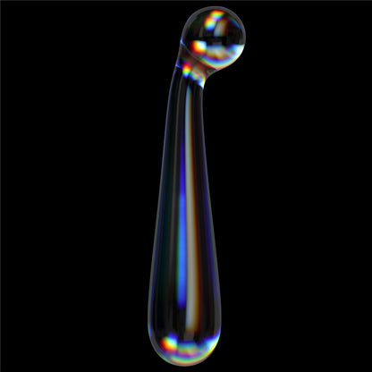 LOVETOY - TWILIGHT GLEAM GLASS DILDO- ALLURING ARC