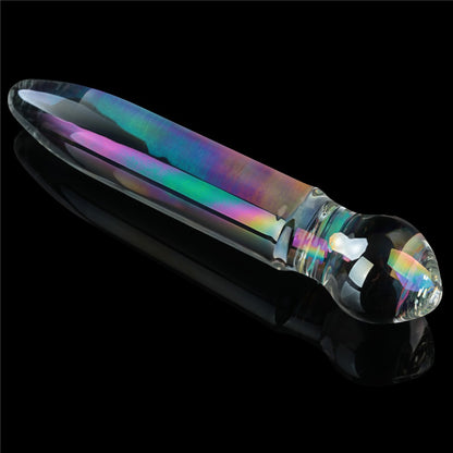 LOVETOY - TWILIGHT GLEAM GLASS DILDO- PRISM GLASS