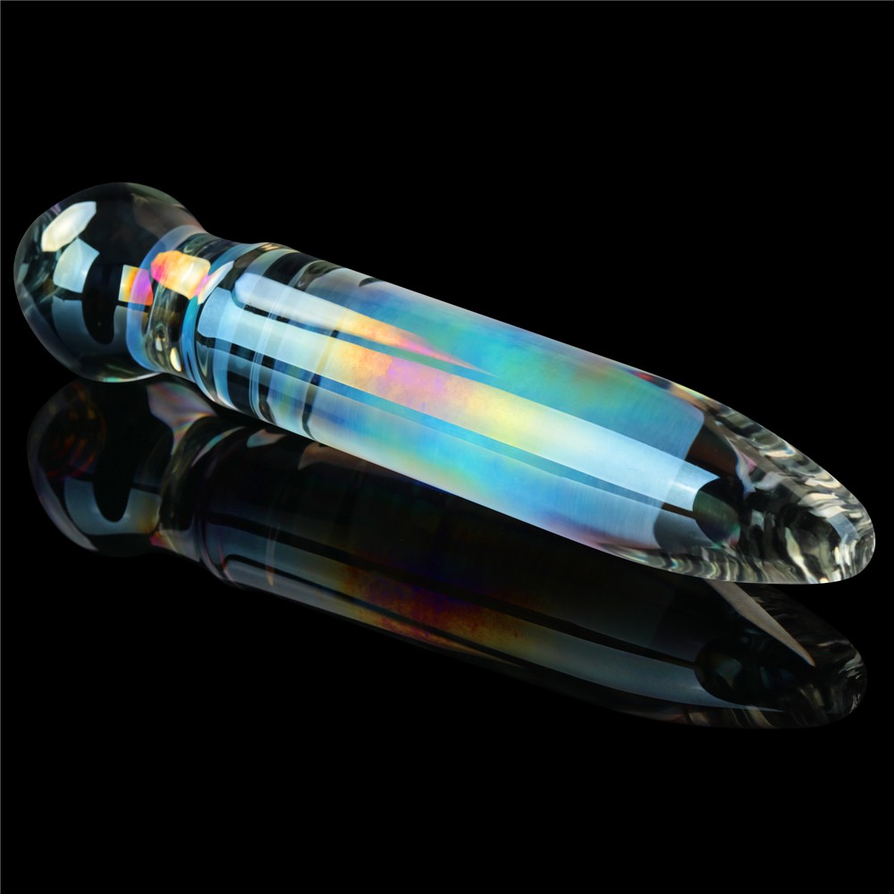 LOVETOY - TWILIGHT GLEAM GLASS DILDO- PRISM GLASS