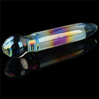 LOVETOY - TWILIGHT GLEAM GLASS DILDO- PRISM GLASS