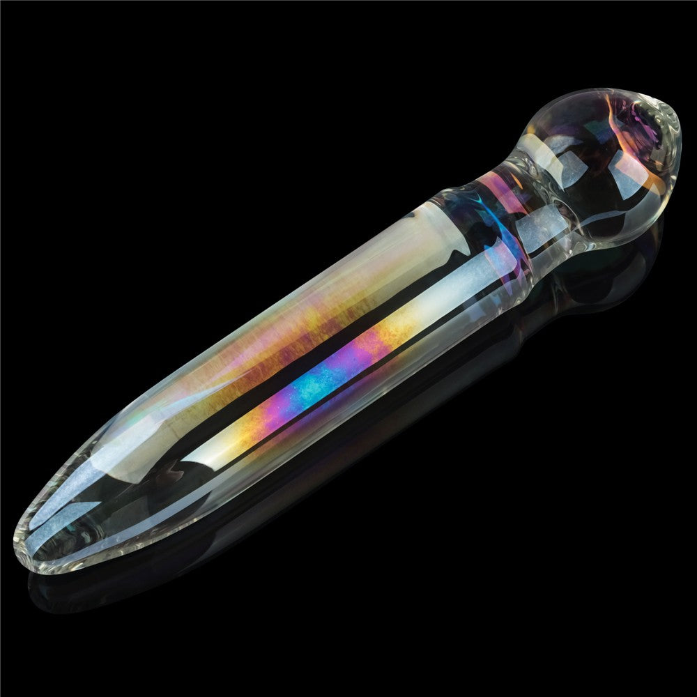 LOVETOY - TWILIGHT GLEAM GLASS DILDO- PRISM GLASS