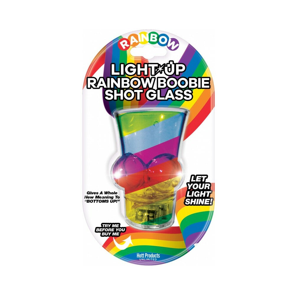 LIGHT UP RAINBOW BOOBIE SHOT GLASS