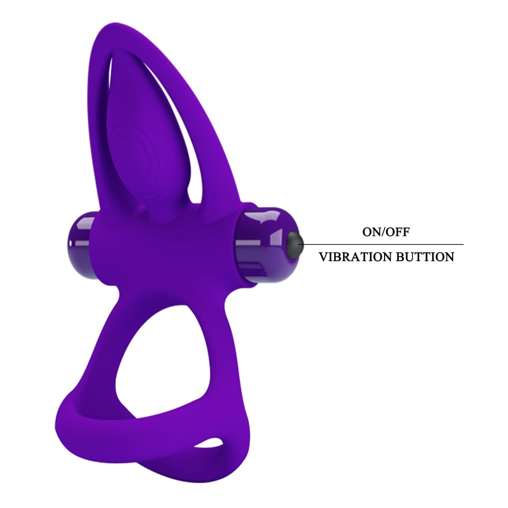 PRETTY LOVE - PRETTY LOVE VIBRATION COCKRING PURPLE