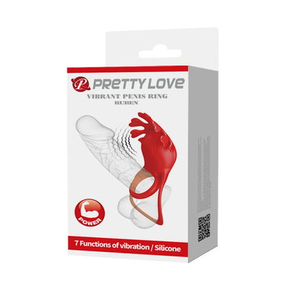 PRETTY LOVE - PRETTY LOVE VIBRANT PENIS RING RUBEN RED