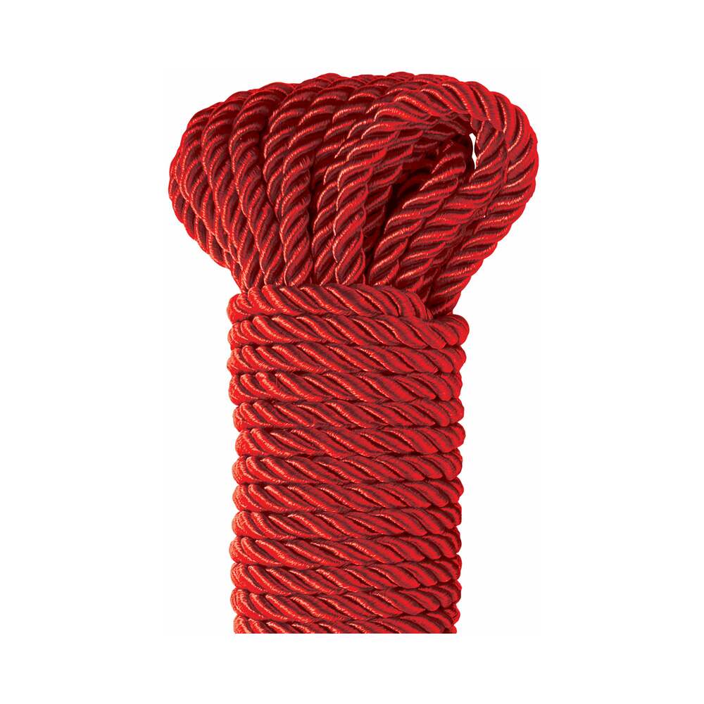 FETISH FANTASY SERIES DELUXE SILK ROPE 9.75 M / 32 FT. RED