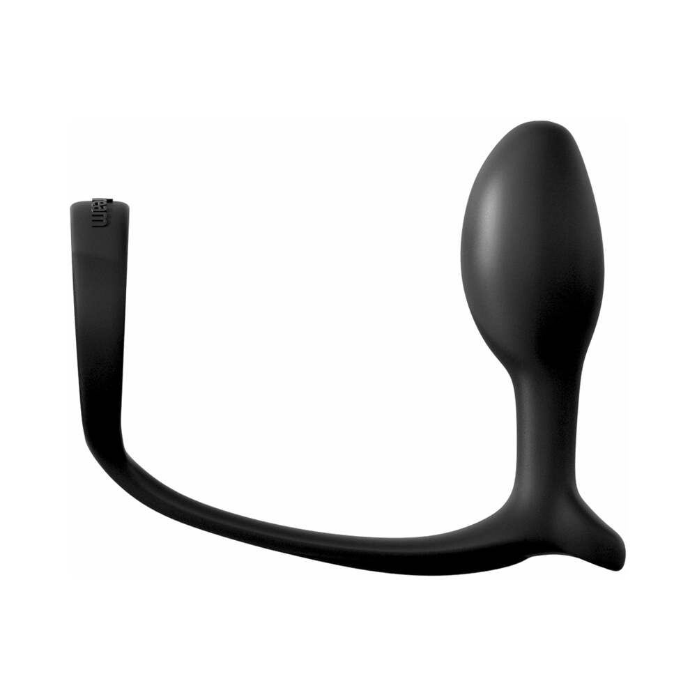 PIPEDREAM - ANAL FANTASY COLLECTION SILICONE ASS-GASM COCK RING BEGINNER''S PLUG BLACK