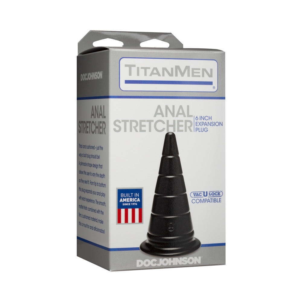 DOC JOHNSON - TITANMEN - ANAL STRETCHER - 6 INCHES BLACK