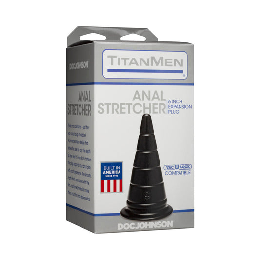 DOC JOHNSON - TITANMEN - ANAL STRETCHER - 6 INCHES BLACK