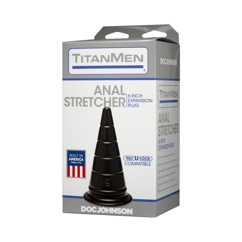 DOC JOHNSON - TITANMEN - ANAL STRETCHER - 6 INCHES BLACK