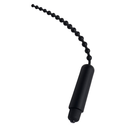 MASTER SERIES DARK ROD VIBRATING BEADED SILICONE SOUND