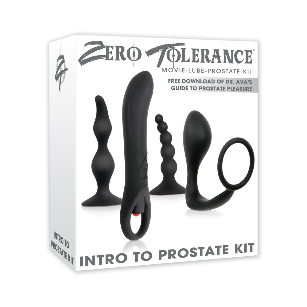 ZERO TOLERANCE INTRO TO PROSTATE KIT 4-PIECE ANAL PLAY SET WITH DVD