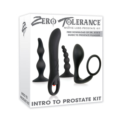 ZERO TOLERANCE INTRO TO PROSTATE KIT 4-PIECE ANAL PLAY SET WITH DVD