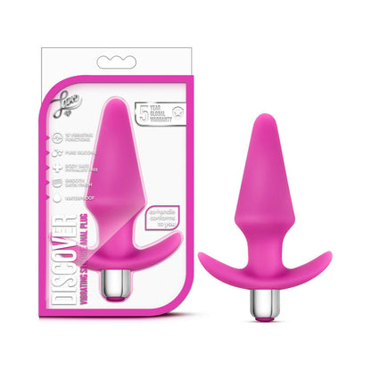 BLUSH - LUXE DISCOVER VIBRATING SILICONE ANAL PLUG PINK