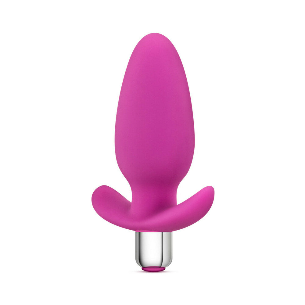 LUXE LITTLE THUMPER VIBRATING SILICONE ANAL PLUG PINK