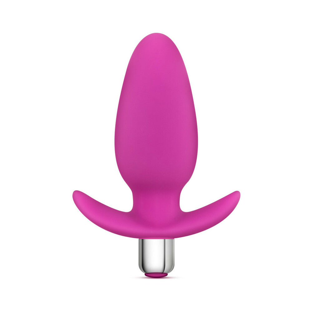LUXE LITTLE THUMPER VIBRATING SILICONE ANAL PLUG PINK