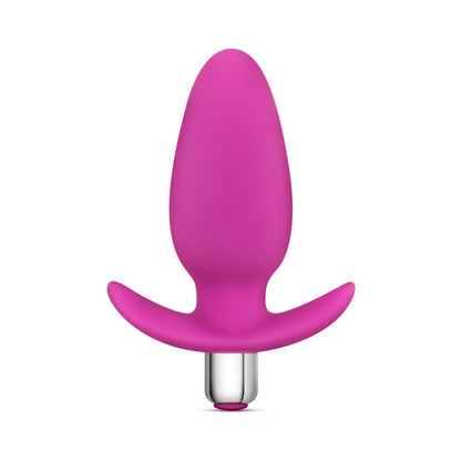 LUXE LITTLE THUMPER VIBRATING SILICONE ANAL PLUG PINK