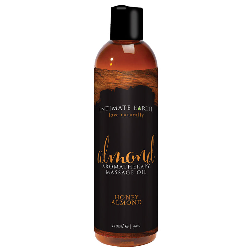 INTIMATE EARTH - HONEY ALMOND AROMATHERAPY MASSAGE OIL 4 OZ.