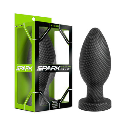 BLUSH - PLUG ANAL DE SILICONA SPARK MEDIANO EFECTO FIBRA DE CARBONO