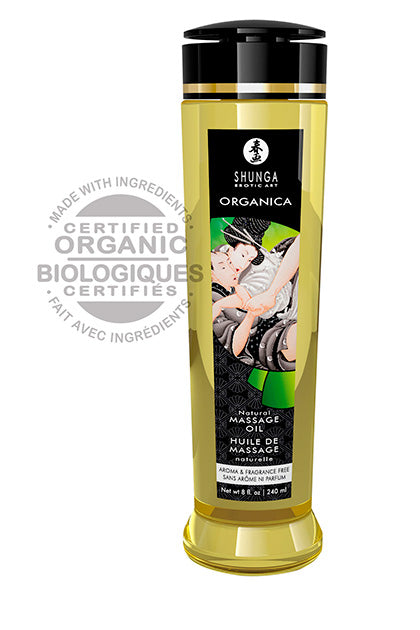 Shunga Massage Oil Natural - Sin Aroma y sin Sabor