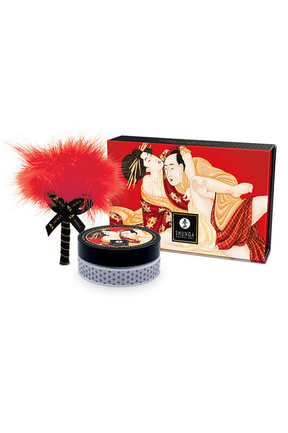 SHUNGA - KISSABLE MASSAGE POWDER SPARKLING STRAWBERRY WINE