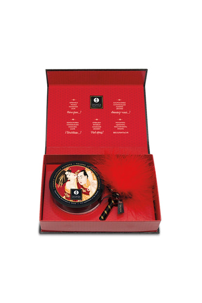 SHUNGA - KISSABLE MASSAGE POWDER SPARKLING STRAWBERRY WINE