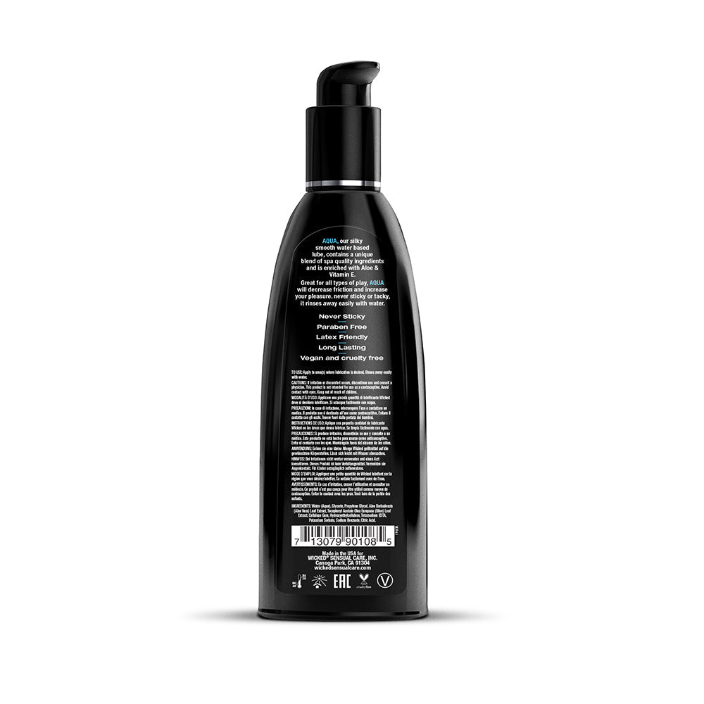 WICKED AQUA WATER-BASED LUBRICANT 8.5 OZ.