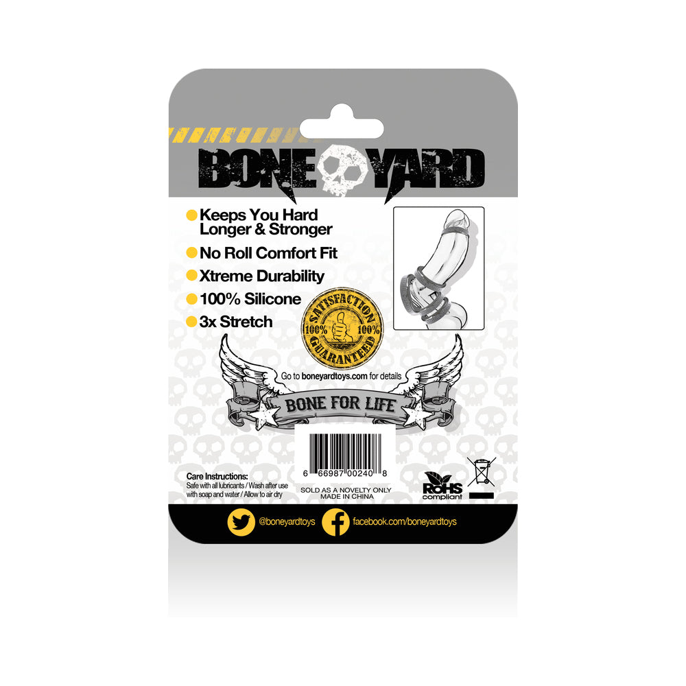 BONEYARD SILICONE RING 40MM BLACK