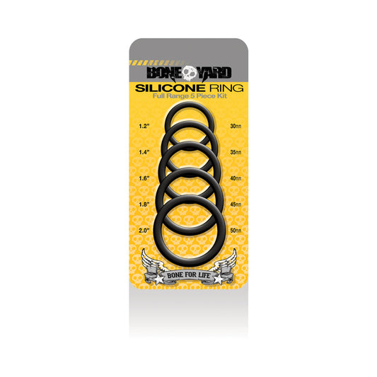 BONEYARD SILICONE RING 5 PCS KIT BLACK