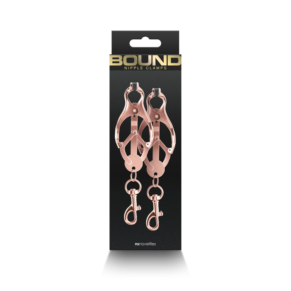 NS TOYS - BOUND - NIPPLE CLAMPS - C3 - ROSE GOLD