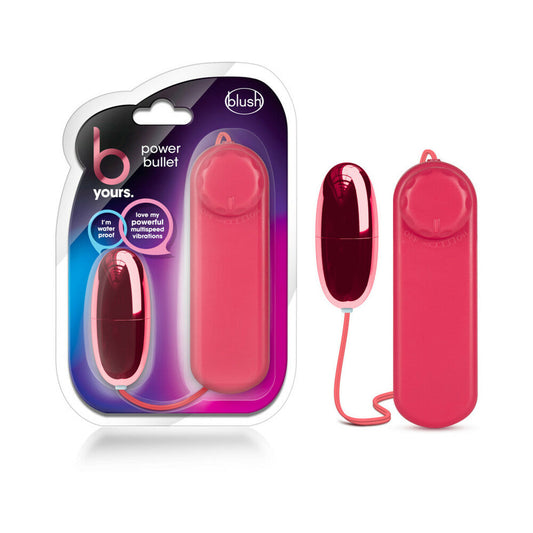BLUSH - B YOURS POWER BULLET VIBRADOR DE HUEVO CON MANDO A DISTANCIA CERISE